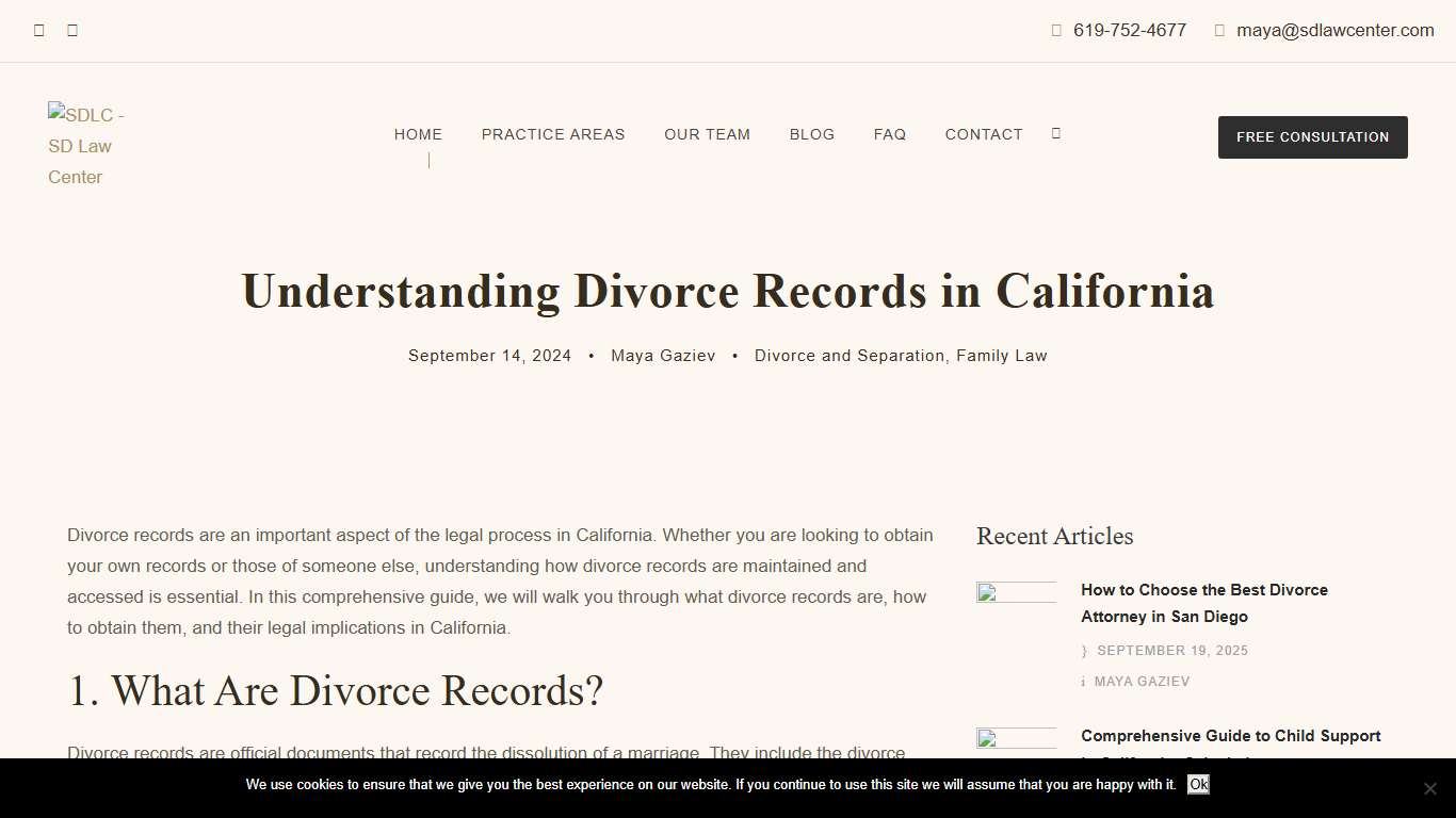 How to Access Divorce Records in California: A Complete Guide | SD Law Center